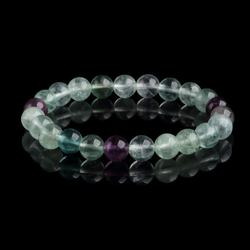 Exclusive: Rainbow Fluorite Healing Bracelet - Buddha & Karma