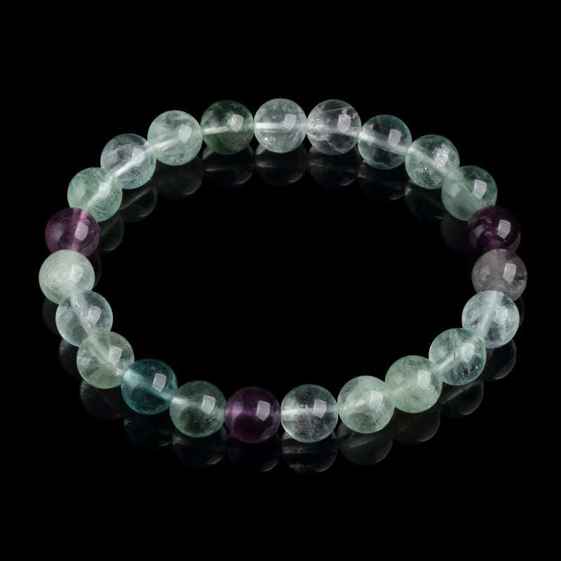 Exclusive: Rainbow Fluorite Healing Bracelet - Buddha & Karma