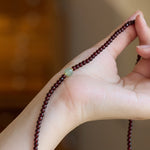 Exclusive: Red Garnet Beads Fu Wealth Bracelet - Buddha & Karma