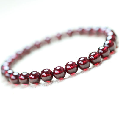 Red Garnet Stone Bracelet - Reignite Your Love - Buddha & Karma