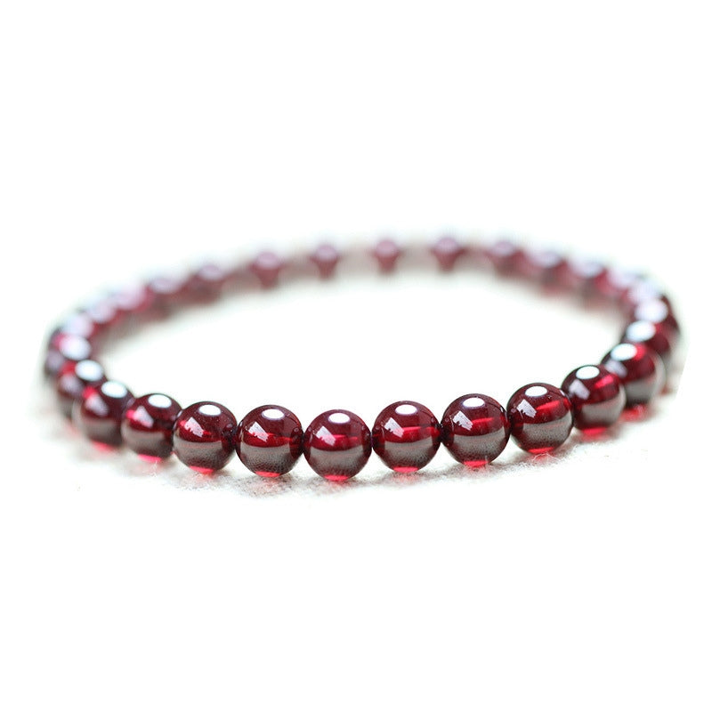 Red Garnet Stone Bracelet - Reignite Your Passion & Love - Buddha & Karma