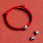 Red String Fu Lucky Bracelet - Bright Red - Buddha & Karma