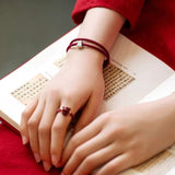 Red String Fu Lucky Bracelet - Buddha & Karma