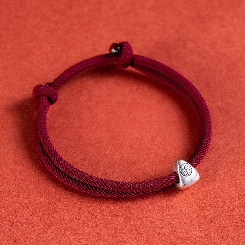 Red String Fu Lucky Bracelet - Buddha & Karma