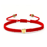 Red String Heart Bracelet