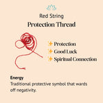Tibetan Red String Bracelet - Buddhist Lucky Charm - Buddha & Karma