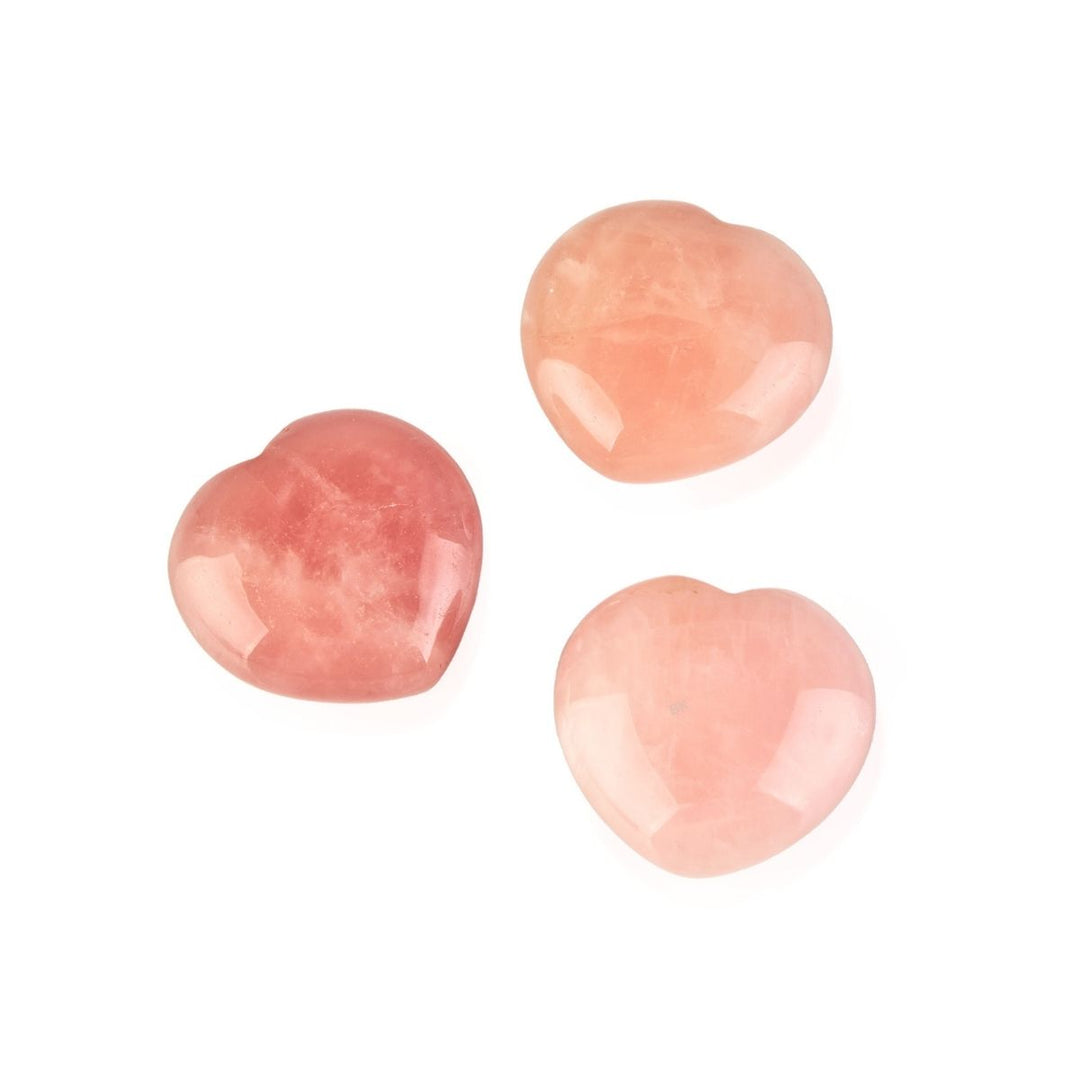 Rose Quartz Heart-Shaped Love Crystals - Love & Romance - Buddha & Karma