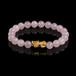 Exclusive: Rose Quartz Pixiu Love & Abundance Bracelet - Buddha & Karma