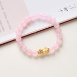 Exclusive: Rose Quartz Pixiu Love & Abundance Bracelet - Buddha & Karma
