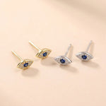 S925 Sterling Silver Mini Evil Eye Earrings