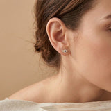 S925 Sterling Silver Mini Evil Eye Earrings