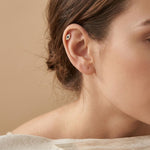 S925 Sterling Silver Mini Evil Eye Earrings