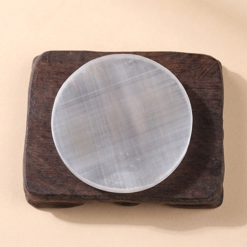 Buddha & Karma Selenite Charging Plate