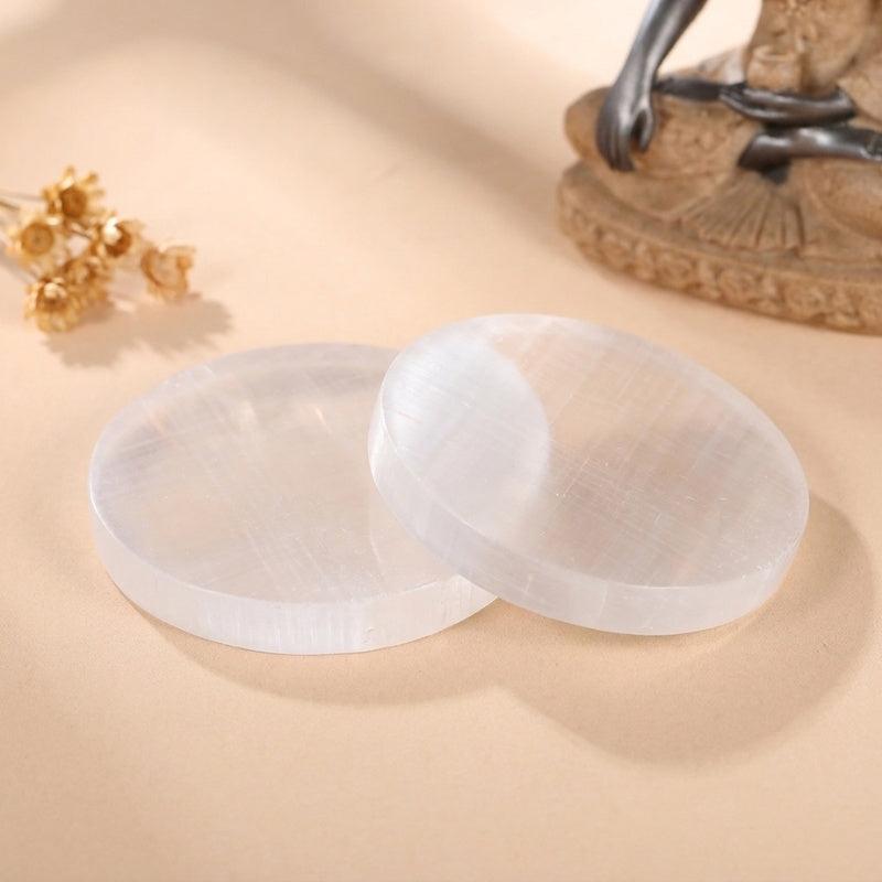 Buddha & Karma Selenite Charging Plate