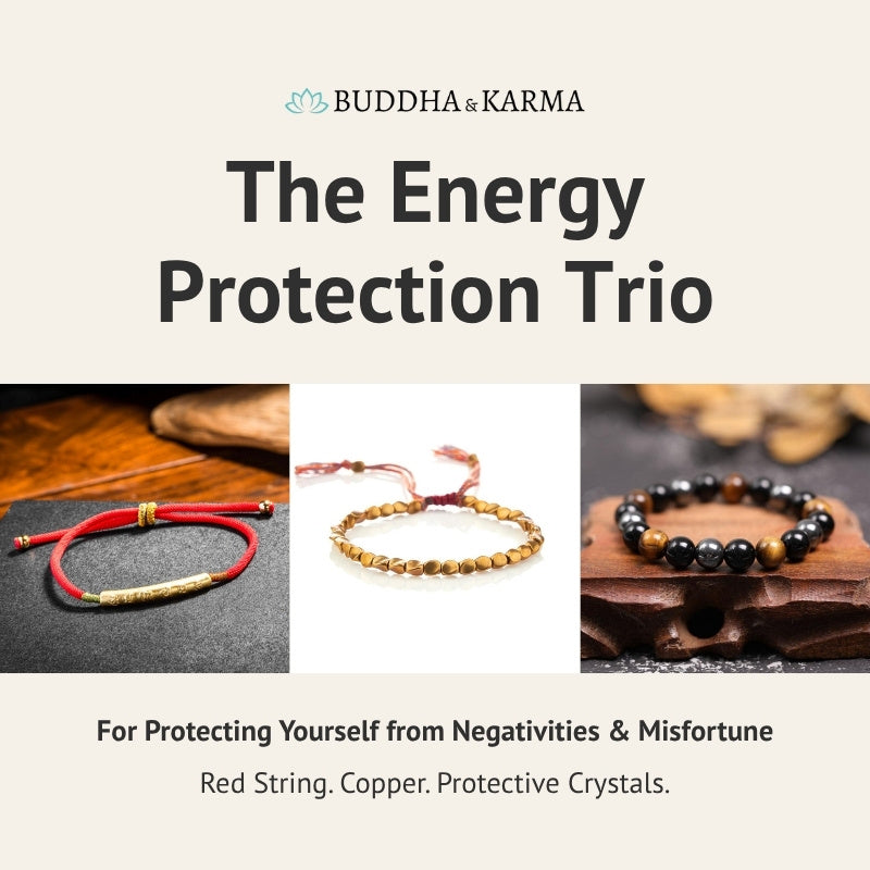 Buddha & Karma Energy Protection Trio