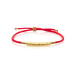 Tibetan Red String Bracelet - Buddhist Lucky Charm - Buddha & Karma