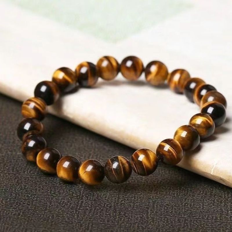 Gold Tiger Eye Bracelet - Power & Prosperity - Buddha & Karma