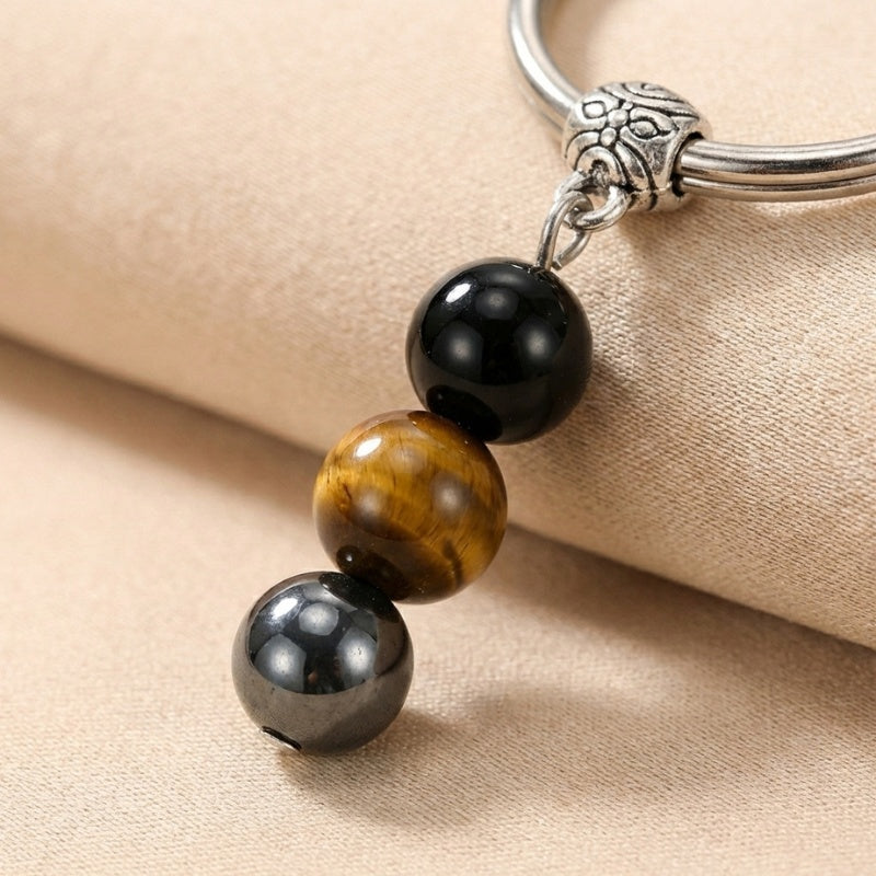Triple Protection Crystal Keychain