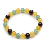 Triple Success Bracelet – Citrine, Aventurine, Garnet - Buddha & Karma