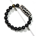 Ultimate Luck DZI 9 Eyes Obsidian Bracelet