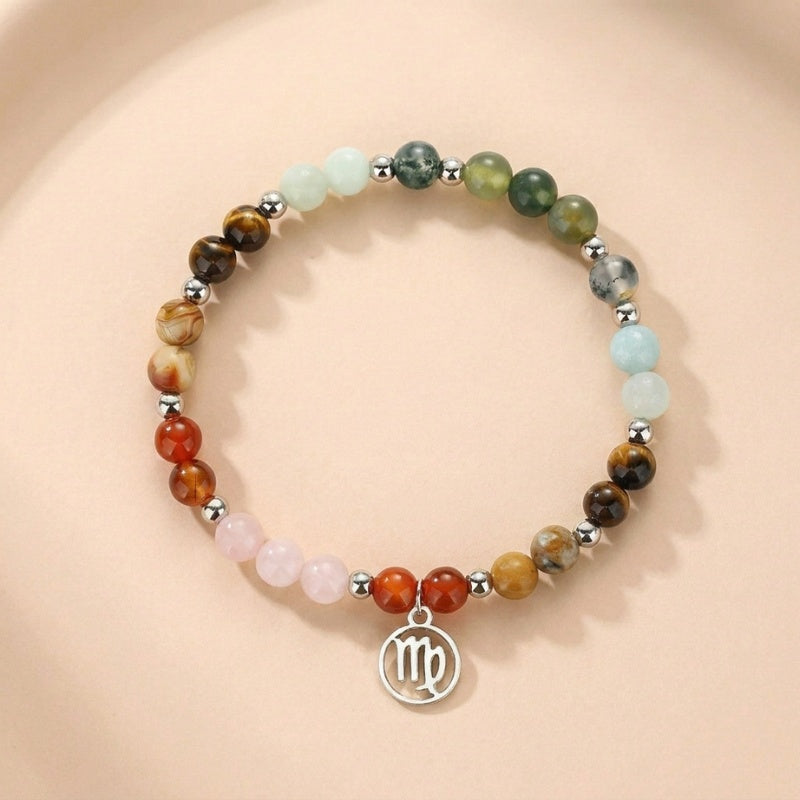 Buddha & Karma Virgo Zodiac Crystal Bracelet