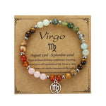 Buddha & Karma Virgo Zodiac Crystal Bracelet