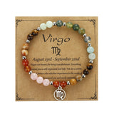 Buddha & Karma Virgo Zodiac Crystal Bracelet
