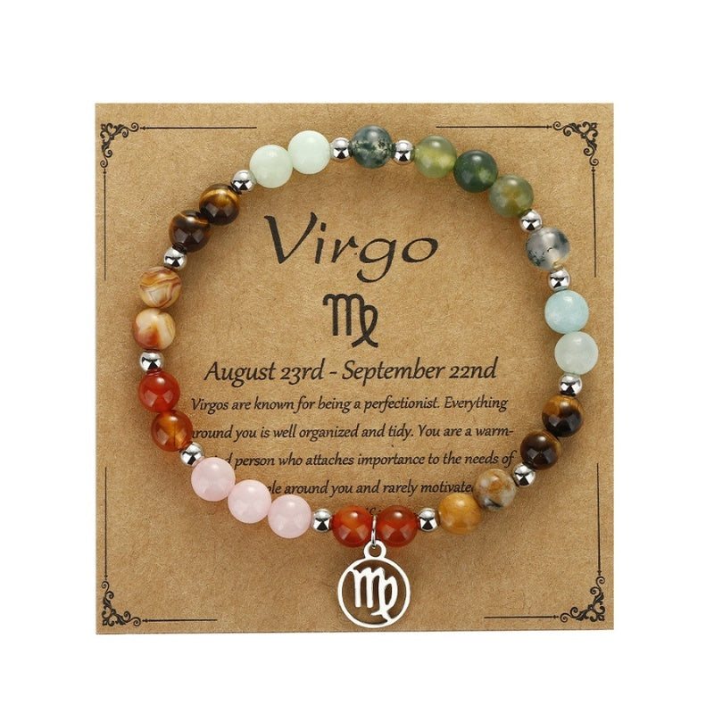 Buddha & Karma Virgo Zodiac Crystal Bracelet