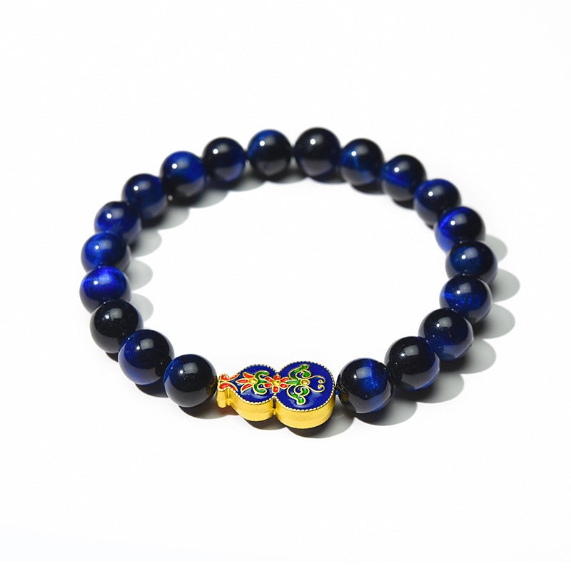 Wu Lou Blue Tiger Eye Bracelet