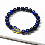 Wu Lou Blue Tiger Eye Bracelet