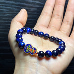 Wu Lou Blue Tiger Eye Bracelet