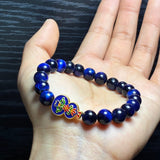 Wu Lou Blue Tiger Eye Bracelet