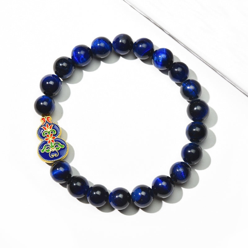 Wu Lou Blue Tiger Eye Bracelet