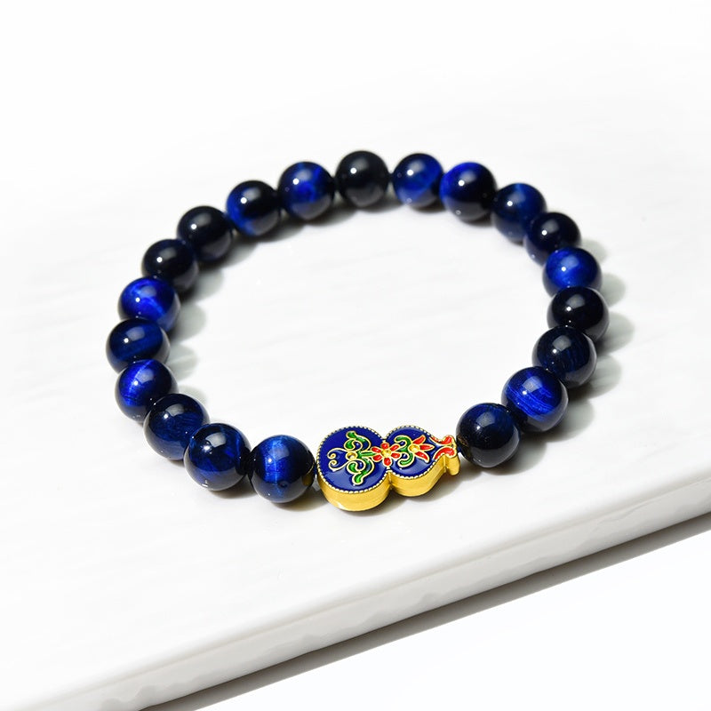 Wu Lou Blue Tiger Eye Bracelet