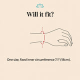 Black obsidian Pixiu bracelet size guide: one size, fixed inner circumference 7.1 inches (18cm)