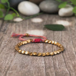 Buddha & Karma Tibetan Copper Beads Bracelet Handmade - For Healing, Strength & Protection