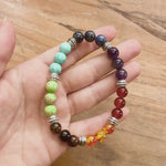 Buddha & Karma 7 Chakra Stones Bracelet