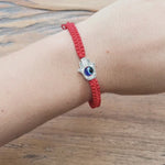 Buddha & Karma Hamsa Hand Red String Bracelet - Evil Eye Protection