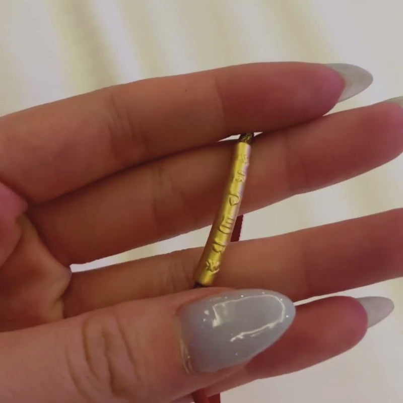 Tibetan Red String Bracelet - Buddhist Lucky Charm - Buddha & Karma