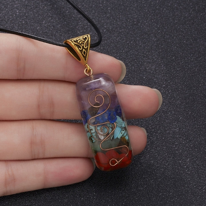 7 Chakra Orgone Necklace - Energy Healing & EMF Protection - Buddha & Karma