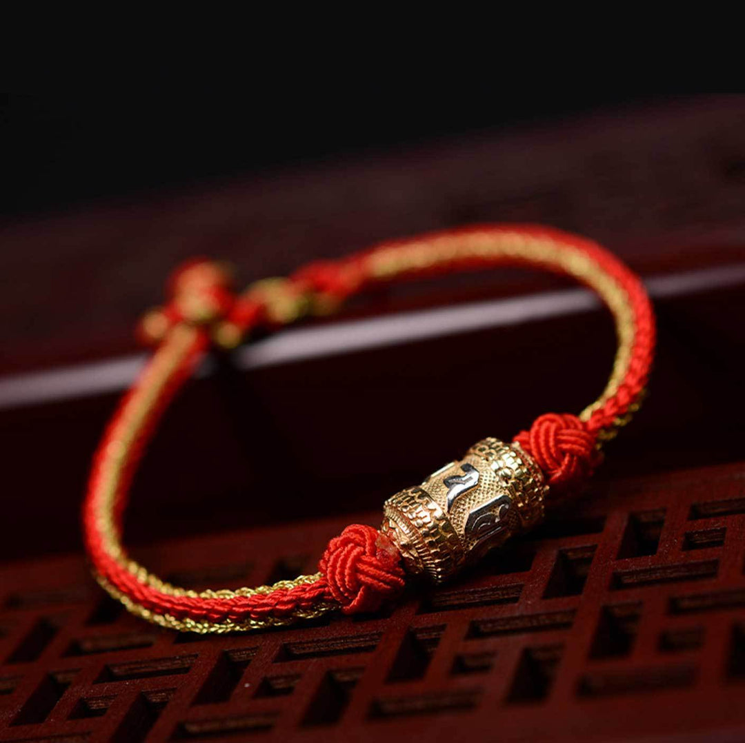 Tibetan Mantra Bracelet - Luck & Protection - Buddha & Karma