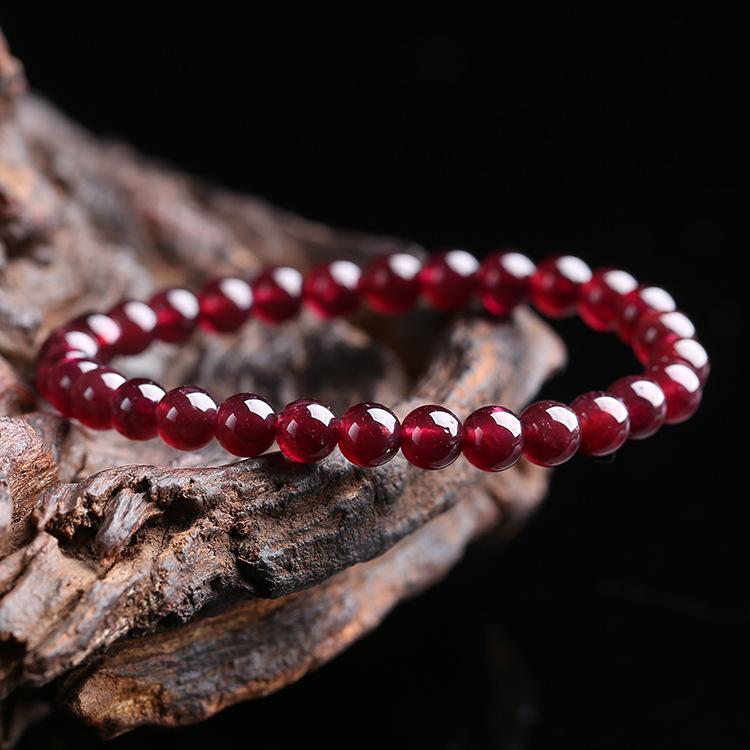 Red Garnet Stone Bracelet - Reignite Your Passion & Love - Buddha & Karma