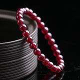 Red Garnet Stone Bracelet - Reignite Your Passion & Love - Buddha & Karma