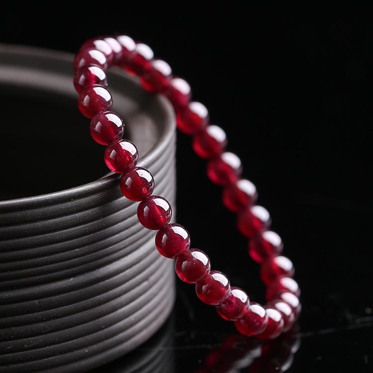 Red Garnet Stone Bracelet - Reignite Your Passion & Love - Buddha & Karma