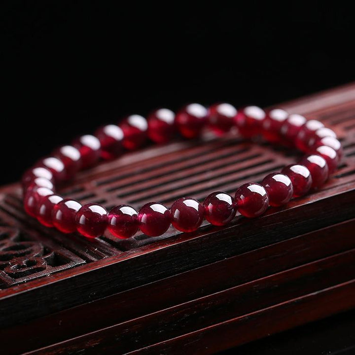 Red Garnet Stone Bracelet - Reignite Your Love - Buddha & Karma