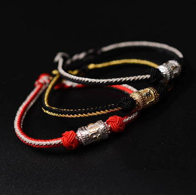 Tibetan Mantra Bracelet - Luck & Protection - Buddha & Karma
