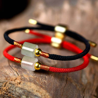 Tibetan String Aventurine Bracelet - Handmade - Buddha & Karma