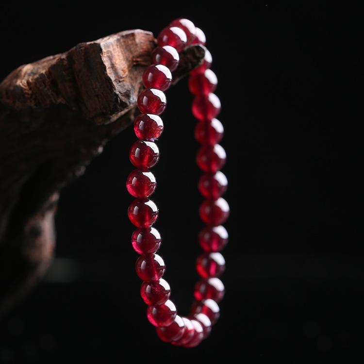 Red Garnet Stone Bracelet - Reignite Your Passion & Love - Buddha & Karma