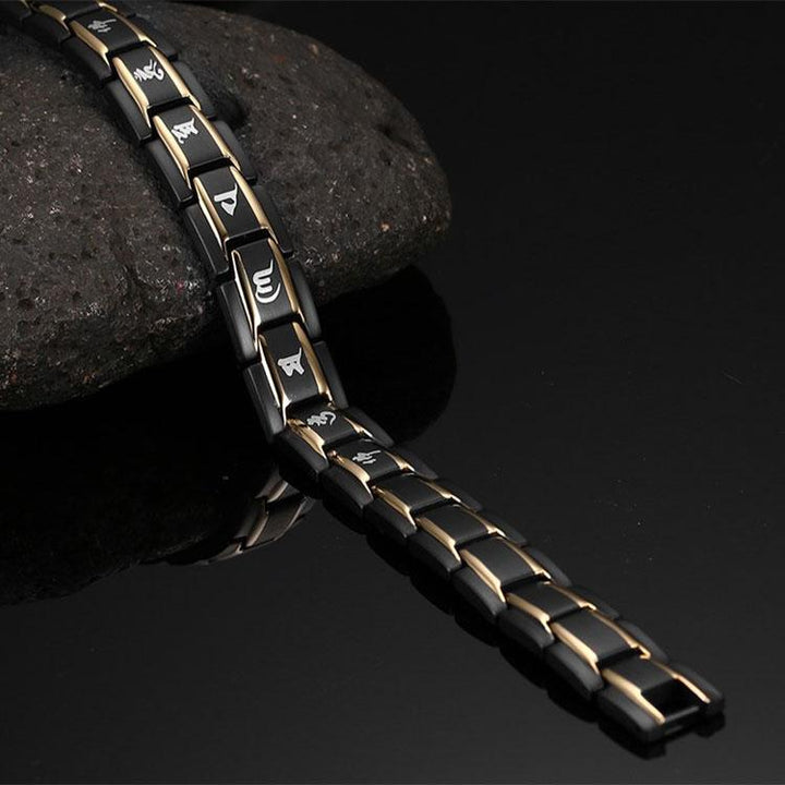 Germanium Titanium Bracelet - Magnetic Wellness Bracelet - Buddha & Karma