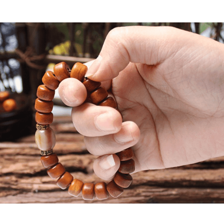 Tibetan Yak Bone Protection Bracelet - For Protection & Strength - Buddha & Karma